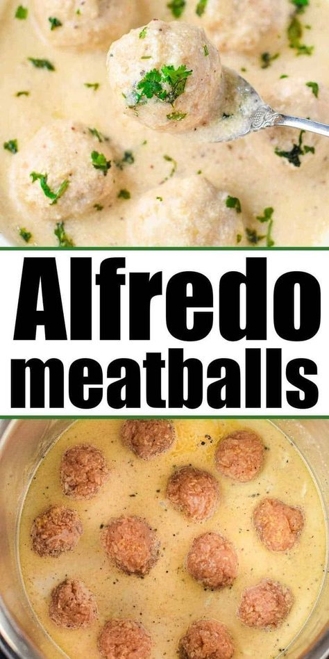 Instant Pot alfredo meatballs are packed with flavor and make the best appetizer or meal when you pair it with noodles. These delicious alfredo meatballs are made with simple ingredients that come together to make a tasty appetizer for parties or holidays. Homemade alfredo meatballs pair well with pasta for a delicious dinner or lunch. Try this recipe today! Instant Pot Alfredo, Alfredo Meatballs, Meatballs Instant Pot, Frozen Meatballs Crockpot, Best Appetizer, Crock Pot Meatballs, Homemade Alfredo, Homemade Meatballs, Homemade Alfredo Sauce