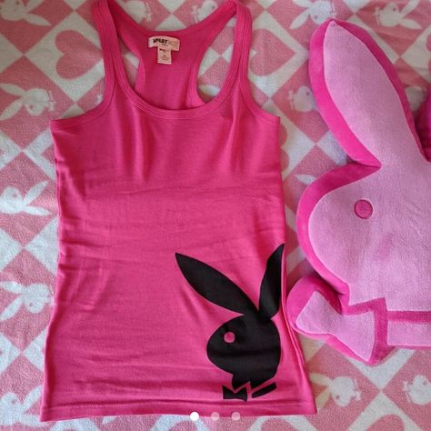 Trashy Y2k Tops, Cute Pink Tank Top For Playwear, Cute Pink Tops With Bunny Print, Y2k Pink Slogan Tops, Mcbling Tank Top, Y2k Pink Graphic Print Tank Top, Cricket T Shirt, Trashy Outfits, Mcbling Fashion