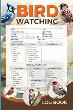 Bird Watching Journal, Birding Journal, Bird Watchers, Log Book, Photo Sketch, Tv Episodes, Kindle App, Bird Watching, Amazon Books