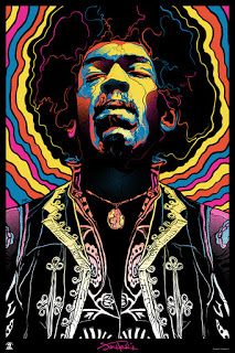 Hendrix Poster, Jimi Hendrix Art, Grateful Dead Poster, Jimi Hendrix Poster, Voodoo Child, Black Light Posters, Jimi Hendrix Experience, Rock Vintage, Anime Room