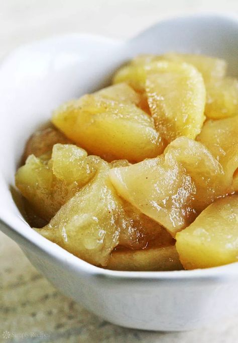 Microwave Baked Apple Slices Recipe Apples In Microwave, Food With Ingredients, Microwave Baked Apples, Lemon Almond Cake, Flourless Cakes, Baked Apple Slices, Microwave Apples, Apple Slice Recipe, Whole Cake