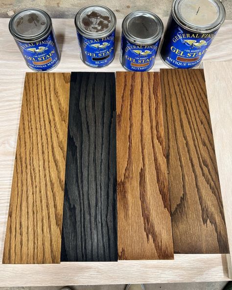 Minwax English Chestnut Stain, General Finishes Gel Stain Colors, Antique Walnut Stain, General Finishes Gel Stain Door, General Finishes Gel Stain Antique Walnut, Gel Stain Kitchen Cabinets, Light Stained Wood, General Finishes Java Gel Stain, General Finishes Gel Stain