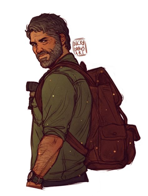 Tlou Fanart Joel, Joel Tlou Fanart, Joel Miller Drawing, Joel Miller Fanart, Tlou Art, The Last Of Us2, Joel Miller, Before Bed, Last Of Us