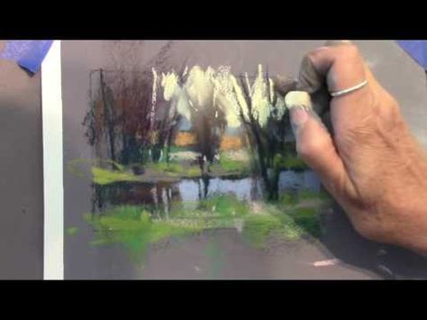 ''Démo'' en cours de stage pastel , - YouTube Underpainting Technique, Marla Baggetta, Soft Pastels Drawing, Soft Pastel Art, Oil Pastels Painting, Art Demo, Pastel Artwork, Pastel Landscape, Painting Demo