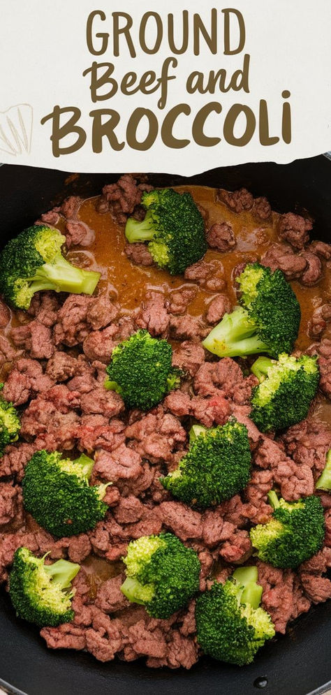 Clean Ground Beef Recipes, Beef And Broccoli Recipe, Ground Beef And Broccoli, Easy Ground Beef, Beef And Broccoli, Broccoli Recipe, Broccoli Beef, Broccoli Recipes, Cooking Together