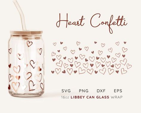 Beer Can Glass Svg Hearts LIBBEY GLASS SVG Libbey Glass Wrap Svg Valentines Day Glass Can  #svg #svgquotes #svgideas #svgfiles #freesvg #svgdesigns Svg For Glass Cups, Glass Can Cup Svg, Libby Cup Designs Free, Glass Can Cups Designs, Valentines Day Cups Vinyl, Beer Can Glass Design Svg Free, Tumbler Svg Designs Free, Valentines Glass Cup, Glass Can Wrap Svg Free