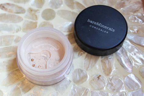 How To Use Bare Minerals Makeup, Bare Minerals Concealer, Undereye Brightener, Bare Minerals Makeup, Mineral Wells, Heavy Makeup, Full Coverage Concealer, Dark Complexion, Eyeshadow Base