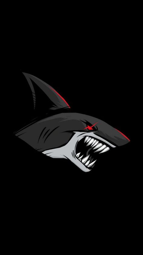 Shark Wallpaper Iphone, Helloween Wallpaper, 3d Wallpaper Design, Whatsapp Wallpapers Hd, Image Moto, Shark Logo, Shark Art, Cute Black Wallpaper, Iphone Wallpaper Images