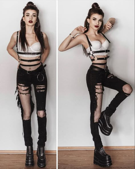 Ricky Aimee Instagram, Ricky Aimee, Photoshoot Looks, Trans Outfit, Peace Offering, All Black Outfits, Black And White Outfit, Alt Outfits, Black Outfits