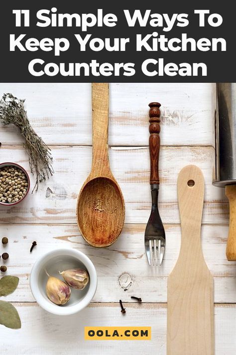 11 Hacks To Keep Your Kitchen Counters Clean Counter Clean, Kitchen Counters, Clean Kitchen, Kitchen Counter, Shovel, Simple Way, Declutter, Cleaning Hacks, Kitchen Worktop