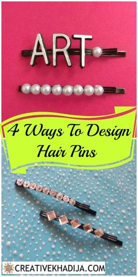 Fancy Hair Clips, Handmade Hair Accessories Diy, Bobby Pins Diy, Homemade Hair Accessories, Decorative Hair Pins, Hair Pins Diy, Pearl Crafts, Rhinestone Hair Pin, Bead Hair Accessories