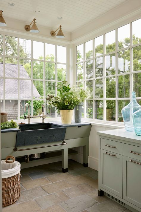 Country Greenhouse, Mark D Sikes Interiors, Light And Dwell, Mark D Sikes, Flower Room, Cabinet Style, Décor Diy, The Expert, House Rooms