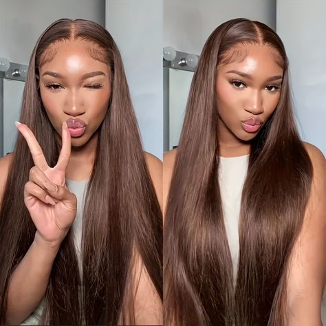 Faster shipping. Better service Good Quality Wigs Lace, Brown 30 Inch Wig, 22 Inch Wig Straight, Front Lace Wigs Human Hair Straight, Middle Part Brown Wig, Chocolate Brown Straight Wig, 26 Inch Wig Straight, Chocolate Brown Wig Black Women, Honey Brown Lace Front Wig