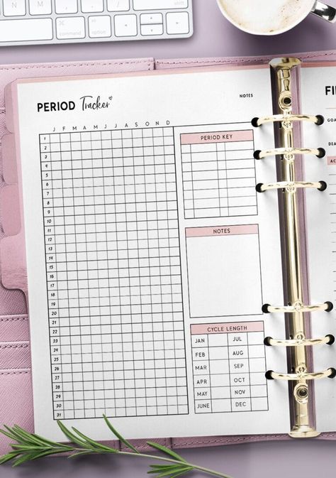 Download Printable Period Tracker PDF - World of Printables Bujo Cycle Tracker, Period Tracking Journal, Bujo Period Tracker Ideas, Period Journal Ideas, Bujo Period Tracker, Period Tracker Ideas, Printable Period Tracker, Period Journal, Cycle Journal