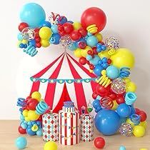 Yellow Balloon Arch, Carnival Theme Party Decorations, Clown Birthday, Carnival Theme Party, Carnival Decorations, Carnival Circus, Carnival Theme, Yellow Balloons, Garland Arch