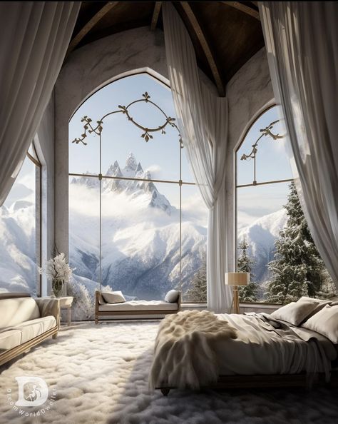 Winter Court, Fantasy Bedroom, Fantasy Rooms, Fantasy Homes, Fantasy House, Dream World, Interior Design Art, Dream Room Inspiration, Court Of Thorns And Roses