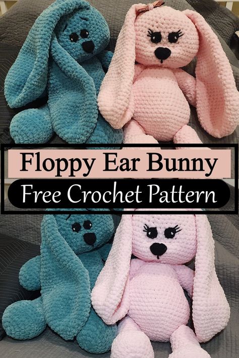 Floppy Ear Bunny Floppy Ears Bunny, Rabbit Ear Crochet, Floppy Ear Bunny Crochet Pattern Free, Floppy Ear Bunny Crochet Pattern, Floppy Eared Bunny Crochet, Crochet Floppy Ear Bunny Free Pattern, Crochet Rabbit Ears Free Pattern, Floppy Bunny Crochet Pattern, Crochet Bunny Ears Free Pattern