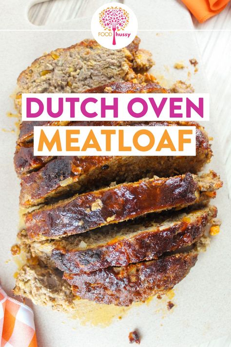 Dutch Oven Loaf, Dutch Oven Meatloaf Recipes, Dutch Oven Meatloaf, Dutch Meatloaf, Dutch Oven Breakfast Recipes, Dutch Oven Beef Recipes, Meatloaf In Dutch Oven, Dutch Oven Over Fire Recipes, Dutch Meatloaf Recipe