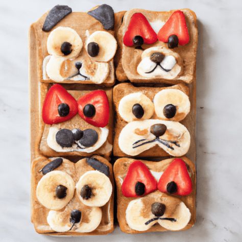 Party Food For Toddlers, Animal Shaped Foods, Owl Food, Fruits For Dogs, Healthy Holiday Treats, Easy Halloween Snacks, Halloween Snacks For Kids, Dog Bread, Food Shapes