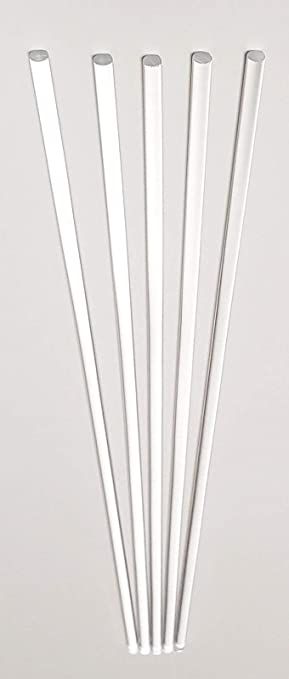 Amazon.com: 5 Pcs 3/16” Diameter x 24” Long Clear Acrylic Plexiglass Plastic Rod - .1875" Dia - 4.76mm : Industrial & Scientific Clear Glass Straws, Clear Plastic Pipes, Work Supplies, Art Sculptures, Future Plans, Reed Diffuser, Acrylic Colors, Clear Plastic, Silicone Molds