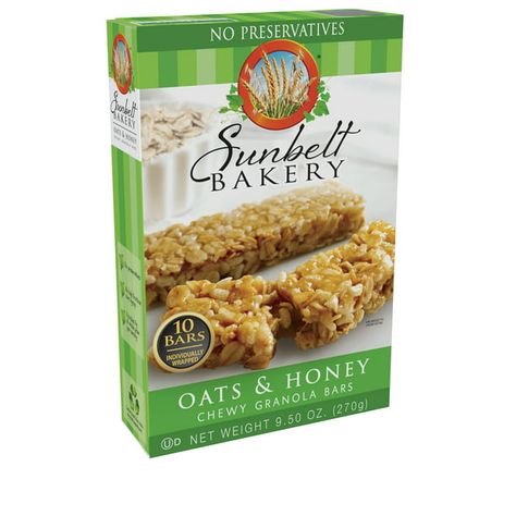 Sunbelt Granola Bars, Granola Bars Healthy, Bars Healthy, Honey Granola, Healthy Granola Bars, Chewy Granola Bars, Chewy Granola, Oats And Honey, Granola Bar