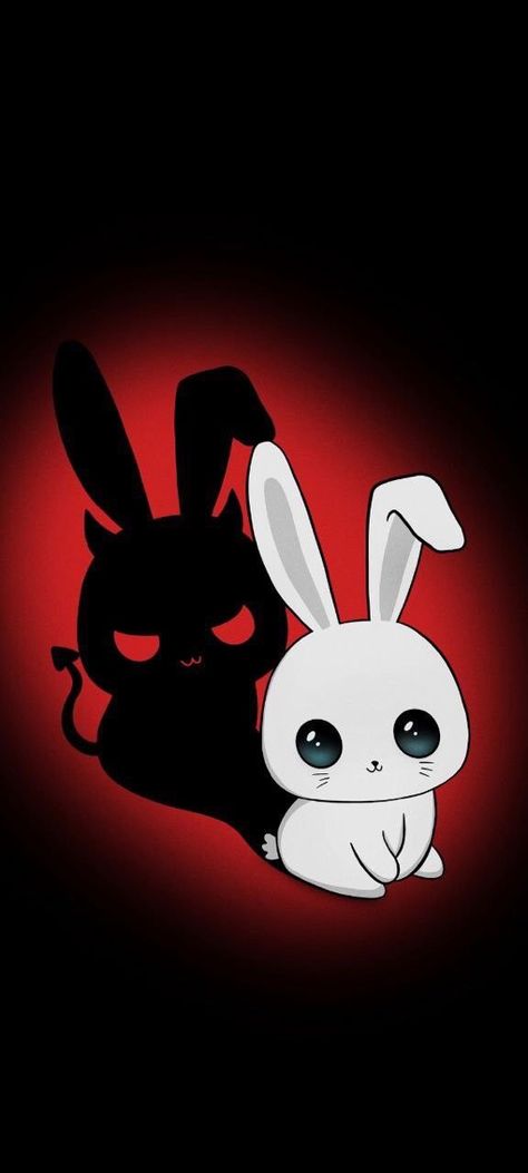 Rabbit Background Wallpapers, Dark Easter Aesthetic Wallpaper, Evil Bunny Art, Cartoon Bunny Tattoo, Evil Bunny Tattoo, Coelho Wallpaper, Cute Backgrounds Aesthetic, Evil Rabbit, Aesthetic Bunny