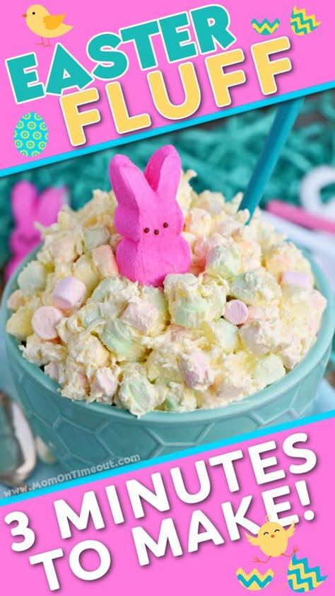 Dessert Recipes Easter, Easter Fluff, Easter Salad, Easter Deserts, Easter Fruit, Easy Easter Recipes, Recipes Easter, Easy Easter Treats, Easter Side Dishes