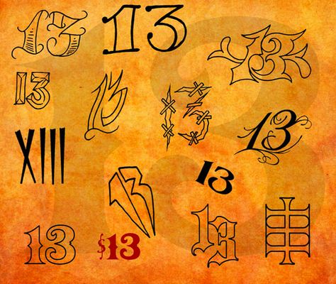 XIII No 13 Tattoo, 13 Tattoos Designs, 13 Drawing Number, 13 Number Tattoo Designs, 13 Font Tattoo, 13 13 Tattoo, Thirteen Tattoo Ideas, #13 Tattoo, 13 Number Tattoo