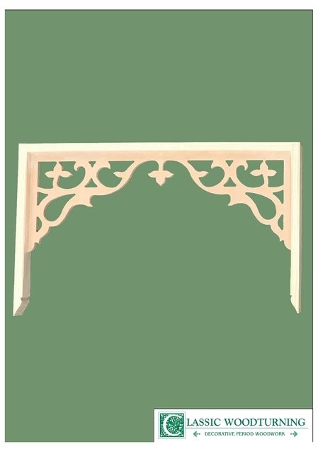 Victorian Fretwork Patterns, Corbels Hallway, Diy Fretwork, Wayside Shrine, Window Arches, Gingerbread Trim, Victorian Porch, Wrought Iron Decor, Victorian Interiors