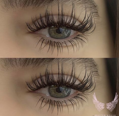 credit: masterlashuk Long Thick Eyelashes, Natural Fake Eyelashes, Maquillage On Fleek, Perfect Eyelashes, Pretty Lashes, Eyelash Extentions, Beauty Tips For Glowing Skin, Cute Makeup Looks, Makeup Looks Tutorial