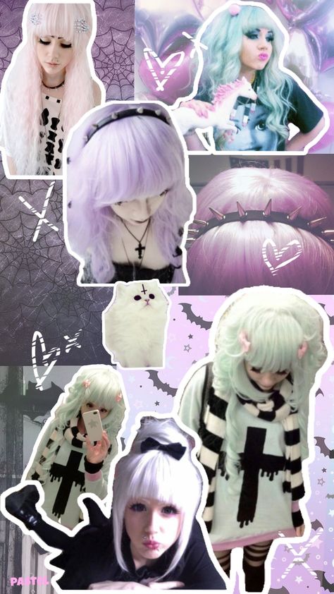 #pastel #goth #pastelgoth Pastel Goth 2000s, Pastel Goth 2014 Tumblr, Pastel Goth Header, Pastel Goth 2014, Pastel Goth Pfp, Tumblr Pastel Goth, Pastel Grunge Outfits, Goth Person, Pastel Goth Tumblr