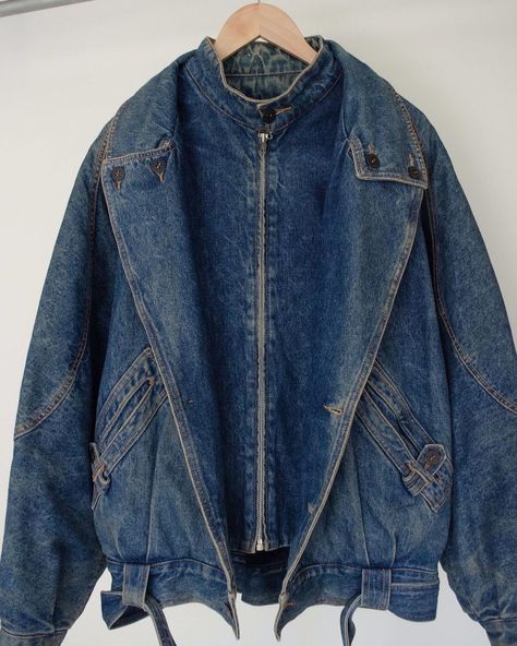 sinot | 80's Italy denim jacket #80s #italy #denim #denimjacket #vintageclothing #sinotclothing Sold out | Instagram Vintage Distressed Denim Blue Jacket, Denim Jacket 80s, 80s Italy, Vintage Denim Blue Single-breasted Denim Jacket, Vintage Single-breasted Medium Wash Denim Jacket, Vintage Cotton Denim Jacket, Pre-washed, Vintage Pre-washed Cotton Denim Jacket, Style Reference, Clothing Pieces