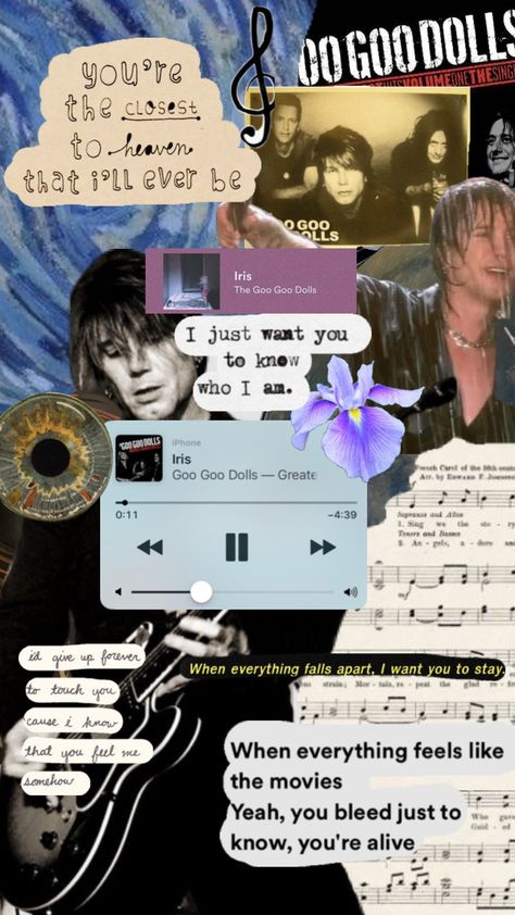 #thegoogoodolls Goo Goo Dolls Wallpaper, Dolls Wallpaper, Iris Goo Goo Dolls, When Everything Falls Apart, The Goo Goo Dolls, Goo Goo Dolls, Doll Aesthetic, Music Themed, Music Wallpaper