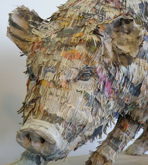 Work — Will Kurtz Mike Weiss, Paper Mache Animals, Jr Art, Marjolein Bastin, Free To Use Images, Paper Mache Sculpture, Paper Mache Crafts, Cardboard Art, Found Art