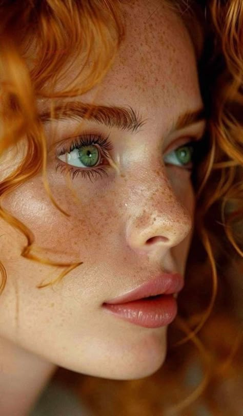 Roux Auburn, Red Freckles, Red Hair Green Eyes, Red Hair Freckles, Women With Freckles, Redhead Makeup, Beautiful Freckles, Ginger Women, Red Haired Beauty