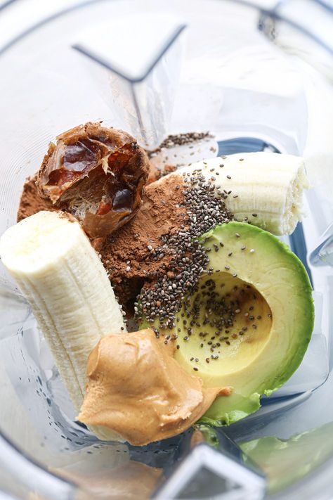 Avocado Banana Smoothie, Chocolate Avocado Smoothie, Chocolate Peanutbutter, Chocolate Peanut Butter Smoothie, Easy Broccoli, Lunch Healthy, Chocolate Avocado, Smoothie Recipes Healthy Breakfast, Avocado Chocolate