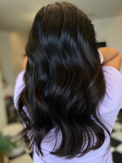 Espresso Hair Balayage, Level 3 Hair Color Dark Brown, Expensive Brunette Hair Color 2023, Dark Chocolate Brown Hair Espresso, Chocolate Dark Brown Hair, Dark Espresso Hair Color, Brown Almost Black Hair, Warm Black Hair, Darker Brown Hair