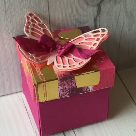 Butterfly Valentines Boxes, Butterfly Valentine, Diy Paper Butterfly, Tool Tips, Valentines Gift Box, Candy Treats, Valentine Day Boxes, Bath Ball, Stampin Up Catalog