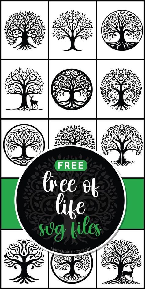 Discover the beauty of the Tree of Life with free SVG files! Symbolizing growth and connection, these designs are perfect for adding depth and meaning to your creative projects. 🌳💫 Tree Of Life Stencils Printables Free, Tree Of Life Printable Free, Tree Of Life Svg Free Cricut, Free Tree Svg Files For Cricut, Tree Of Life Template Free Printable, Free Tree Svg, Laser Engraving Svg Files Free, Tree Svg Free Cricut, Free Laser Cut Files Svg