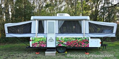 New Pop Up Campers, Fleetwood Pop Up Camper, Tent Trailer Remodel, Camper Exterior, Best Pop Up Campers, Tent Trailers, Pop Up Campers, Pop Up Princess, Popup Camper Remodel