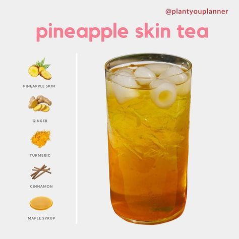 Pineapple Ginger Tea Recipe, Pineapple And Turmeric Juice, Pineapple Infused Water Recipes, Pineapple Morning Drink, Pineapple Tea Recipe Benefits, Pineapple Rind Tea Recipe, Pineapple Skin Tea Recipe, Pineapple Drinks Healthy, Pineapple Skin Tea Benefits