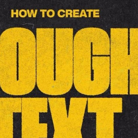 DGH — Graphic Designer on Instagram: "Rough Text Tutorial Create textured and distressed text in Adobe Photoshop with a few simple steps. Use distortion tools like ‘Ripple’, ‘Diffuse’, and ‘Displace’ to create these textured edges. When using the displacement tool - save your chosen texture overlay as a .psd file, and select that for your displacement layer. Let me know what you think! 😅 #graphicdesign #design #art #graphicdesigner #illustration #branding #logo #designer #graphic #digitalart #photoshop #artwork #illustrator #creative #artist #logodesigner #graphics #typography #marketing #photography #drawing #logodesign #dise #webdesign #designinspiration #brand #adobe #logodesigns #d #digitalmarketing" Text Texture Graphic Design, Rough Typography, Pottery Exhibition, Textured Typography, Nike Photoshoot, Texture Typography, Distressed Typography, Logo Texture, Distorted Text