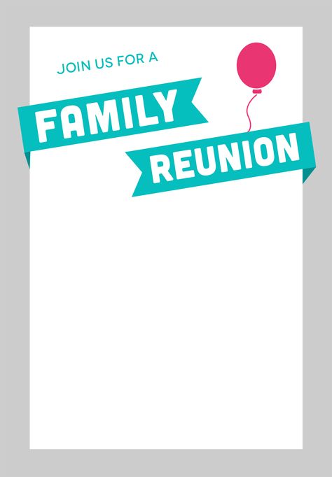 Blue Ribbons - Free Family Reunion Invitation Template | Greetings Island Family Meetup Invitation, Family Get Together Invitations, Family Day Invitation, Family Reunion Templates, Reunion Checklist, Reunion Familiar, Family Reunion Invitations Templates, Reunion Invitation, Family Reunion Invitations