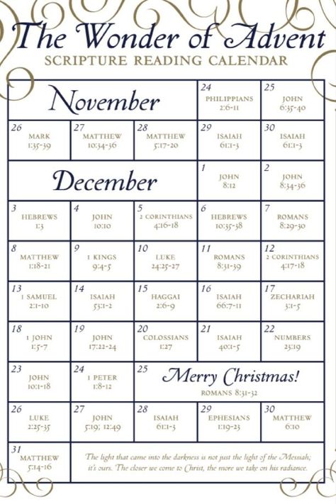 Reading Calendar, Diy Advent Calendar Ideas, Online Advent Calendar, Advent Scripture, Advent Readings, First Sunday Of Advent, Advent Calendar Ideas, Book Excerpts, Scripture Writing Plans