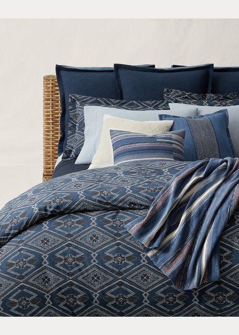 Ralph Lauren Bedding, Blue Ralph Lauren, Print Comforter, Queen Comforter, Linen Duvet Covers, Linen Duvet, Blue Bedding, King Comforter, Duvet Bedding