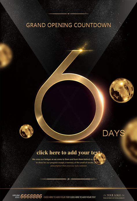 Black Countdown Real Estate Golden Poster#pikbest#Templates#Poster#Promotion Black And Gold Poster Design, Golden Poster Design, Awards Graphic Design, New Years Poster Design, Countdown Poster Design, Countdown Social Media, Luxury Poster Design, Black And Gold Event, Poster Event Design