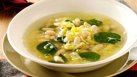 Cannellini Soup, Spinach Leek, Chunky Soup, Soup Maker Recipes, Vegetable Soup Recipe, Soup Maker, Vegetable Soup Recipes, Vegetarian Soup, Cannellini Beans