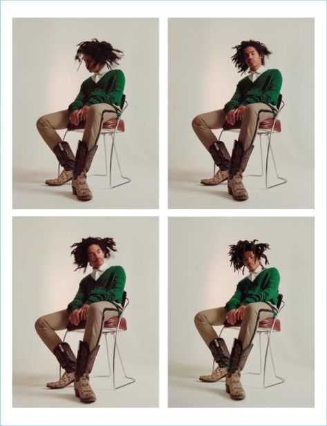 Laid Back Pose Reference, Back Pose Reference, Lukka Sabbat, Posing Reference, People Posing, Back Pose, Luka Sabbat, Grown Ish, Men Photoshoot