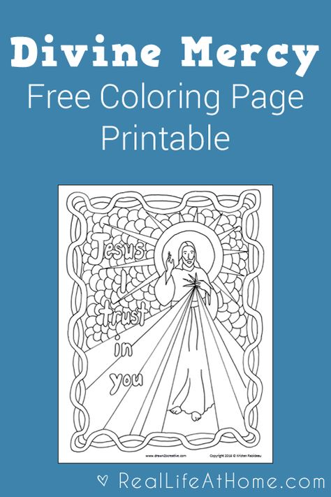 Divine Mercy Coloring Page for Kids {Free Printable, Instant Download} Divine Mercy For Kids, Catholic Coloring Pages, Catholic Kids Crafts, Catholic Printables, Divine Mercy Jesus, Divine Mercy Sunday, Divine Mercy Image, Liturgical Living, The Divine Mercy