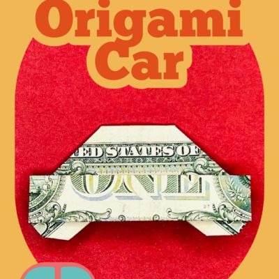 Dollar Bill Origami Car - Step by Step Instructions Dollar Origami Step By Step, Oragami Money Easy, Dollar Bill Origami Easy Step By Step, Origami Directions, Oragami Money, Easy Money Origami, Playing Card Crafts, Origami Easy Step By Step, Origami Car